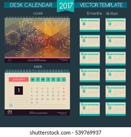 Design Desk Calendar 2017.