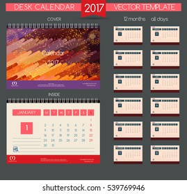Design Desk Calendar 2017.