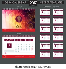 Design Desk Calendar 2017.