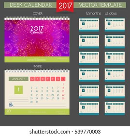 Design Desk Calendar 2017.