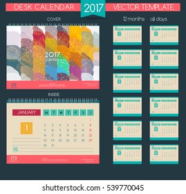 Design Desk Calendar 2017.