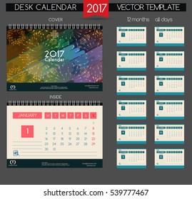 Design Desk Calendar 2017.