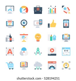 Design and Development Colored Vector Icons 2