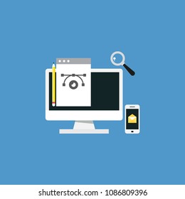 Design and Development Flat Icon