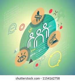 Design and Development Process - Illustration as EPS 10 File