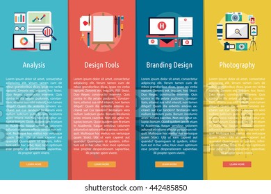 Design and Development Vertical Banner Concept