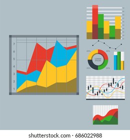 Design Diagram Chart Elements Vector Illustration Stock Vector (Royalty ...