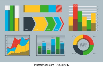 Design Diagram Chart Elements Vector Illustration Stock Vector (Royalty ...