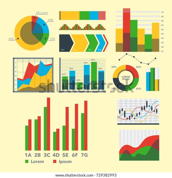 Design Diagram Chart Elements Vector Illustration Stock Vector (Royalty ...