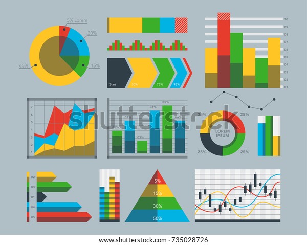 Design Diagram Chart Elements Vector Illustration Stock Vector (Royalty ...