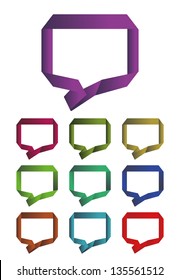 Design dialog box logo element. Infinite cross ribbon vector design icon template.
