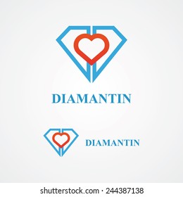 Design diamond logo element