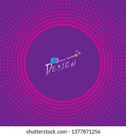 Design of different abstract halftone dots pattern vector illustration...