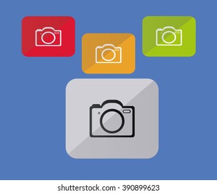 Design Digital Camera Icon - Illustration