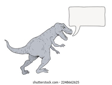 Design of dinosaur talking draw