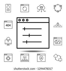 design, display, setting icon. Simple thin line, outline vector element of Web Design Development icons set for UI and UX, website or mobile application
