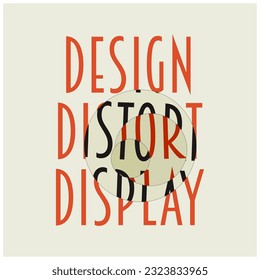 Design Distort Display Typography Patch V81 Patch Streetwear, Urban, Luxury, Modern Design Patch Commercial Use