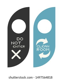 Design of Do not disturb hotel tag