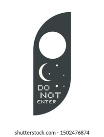 Design of Do not disturb hotel tag