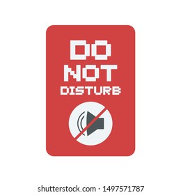 Design of do not disturb sign