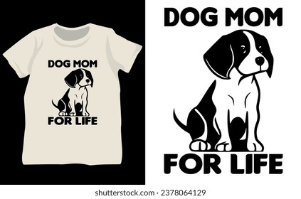 Design a dog-themed T-shirt with a lovable pup's silhouette in a lively pose. Add "Pawsitively Awesome" in playful typography to enhance the fun and dog-loving vibe. Perfect for dog enthusiasts