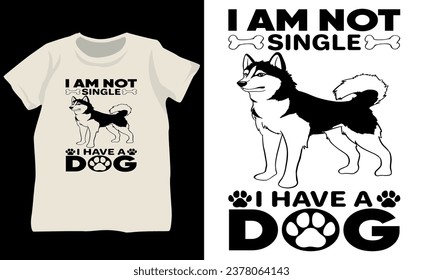 Design a dog-themed T-shirt with a lovable pup's silhouette in a lively pose. Add "Pawsitively Awesome" in playful typography to enhance the fun and dog-loving vibe. Perfect for dog enthusiasts