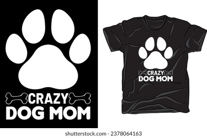 Design a dog-themed T-shirt with a lovable pup's silhouette in a lively pose. Add "Pawsitively Awesome" in playful typography to enhance the fun and dog-loving vibe. Perfect for dog enthusiasts