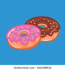 design of Donuts illustration vector 