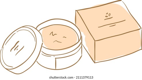 diseño doodle arte vector símbolo de ilustración de la propiedad de maquillaje femenino