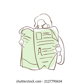 design doodle vector art drawing people expression 