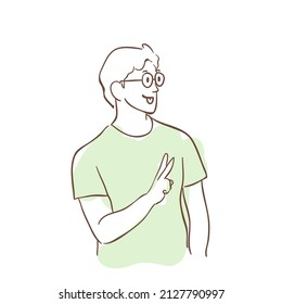 expresión de personas de dibujo de dibujos vectoriales de diseño de doodle 