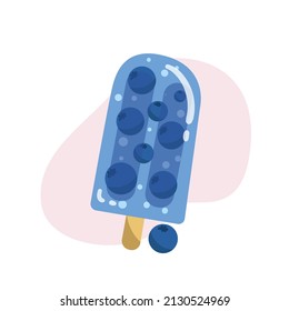 design doodle vector drawing popsicle orange, berry, lemon