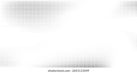 Design dot mesh dotted halftone gradient texture. Vanishing polka dot modern abstract art illustration