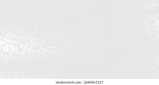 Design dot white gray wave light technology texture background. Abstract big data digital abstract