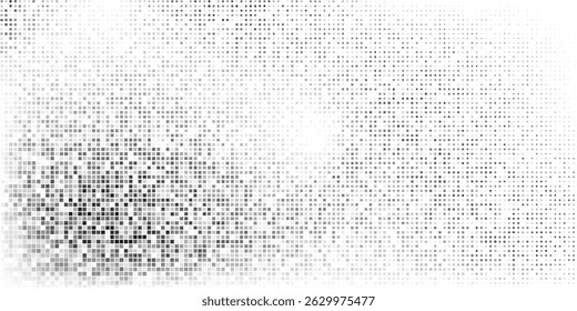 Design dotted halftone gradient texture. Vanishing polka dot background. Repeating dots gradation abstract modern design illustration