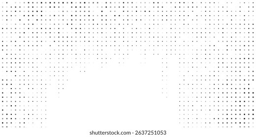 Design Dotted halftone gradient texture. Vanishing polka dot background. Repeating dots gradation art modern abstract simple