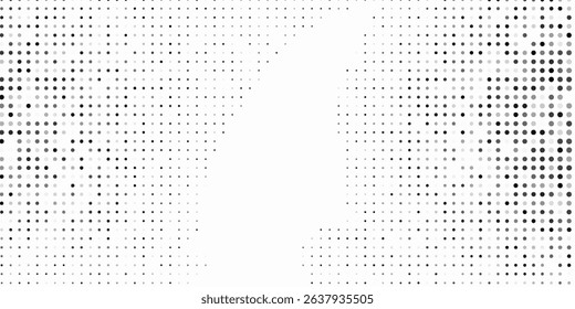 Design dotted halftone gradient texture. Vanishing polka dot background. Repeating dots gradation abstract modern design