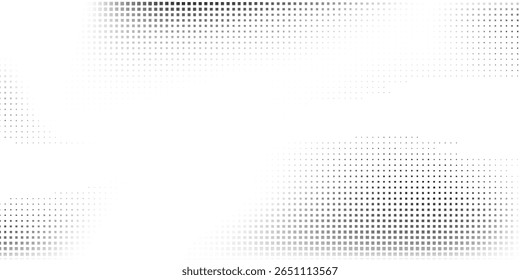 Design com textura de gradiente de meio-tom pontilhado. Vetor de ponto de polca de fuga abstrato
