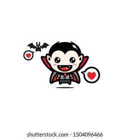 design of dracula and bat mascot vectors