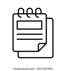 A design of Drafting pad, visually appealing vector of notepad in trendy style