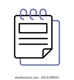 A design of Drafting pad, visually appealing vector of notepad in trendy style