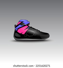 design of drag race shoes with racing vector pattern