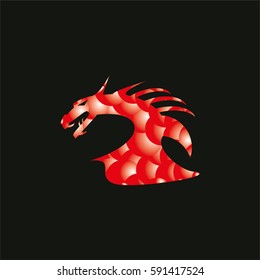 Design dragon icon.