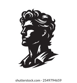 design a dramatic portrait of a silhouette vector design