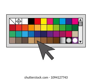 design draw menu palette color tool