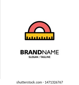 Design, Drawing, Education, Geometry Business Logo Template. Flat Color. Vector Icon Template background