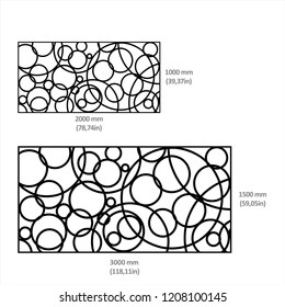 Design of drawings in vectorized files optimized for laser and CNC cutting. Decorative latticework for architecture, interiors, facades, shops, airports, stand and signage. Metal, hpl, composite y mdf