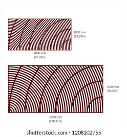 Design of drawings in vectorized files optimized for laser and CNC cutting. Decorative latticework for architecture, interiors, facades, shops, airports, stand and signage. Metal, hpl, composite y mdf