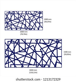 Design drawings in vectorized files optimized for laser   CNC cutting  Decorative latticework for architecture  interiors  facades  shops  airports  stand   signage  Metal  hpl  composite y mdf