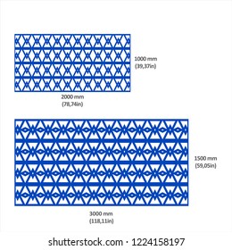 Design of drawings in vectorized files optimized for laser and CNC cutting. Decorative latticework for architecture, interiors, facades, shops, airports, stand and signage. Metal, hpl, composite & mdf
